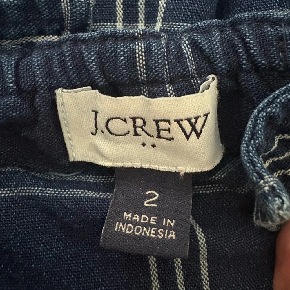 J. Crew Women's Blue plaid Overalls - Picture 5 of 7